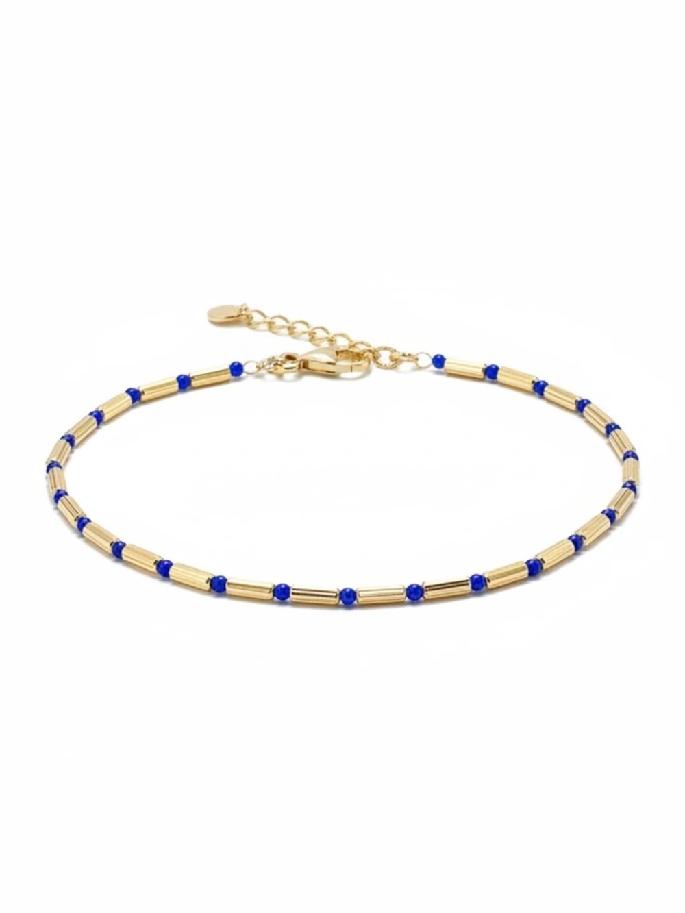 18k solid gold Gold Bracelet with Cobalt Blue colored gold